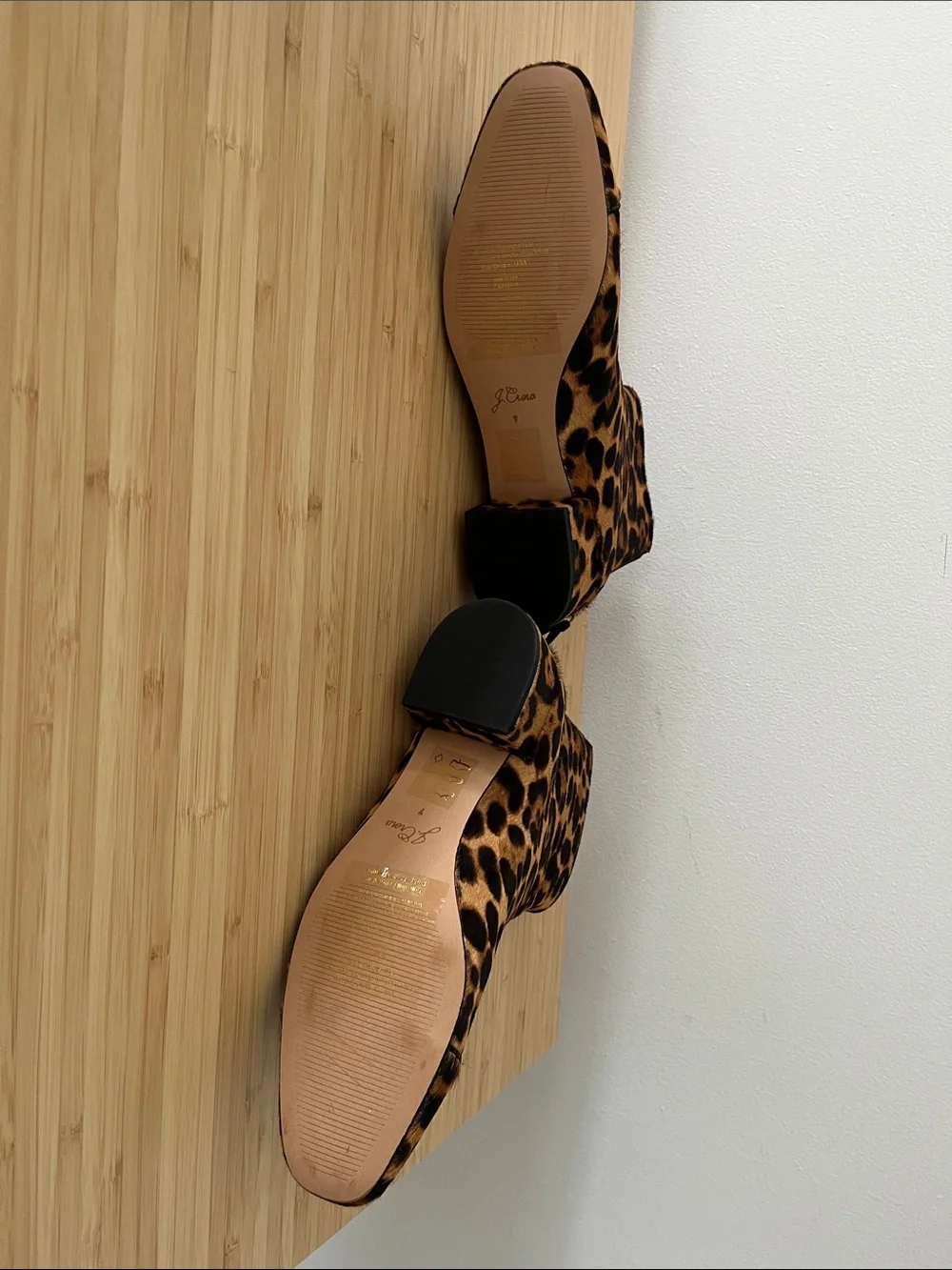 J.Crew Leopard Print Women's Ankle Boots  with box